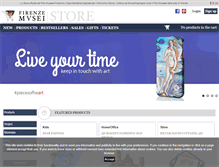 Tablet Screenshot of firenzemuseistore.com